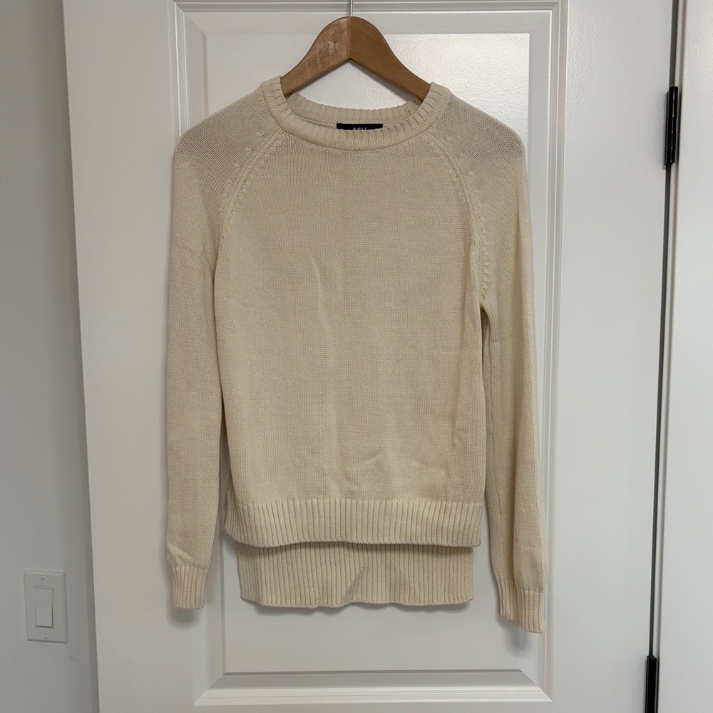 Able Cream Crewneck organic cotton Sweater